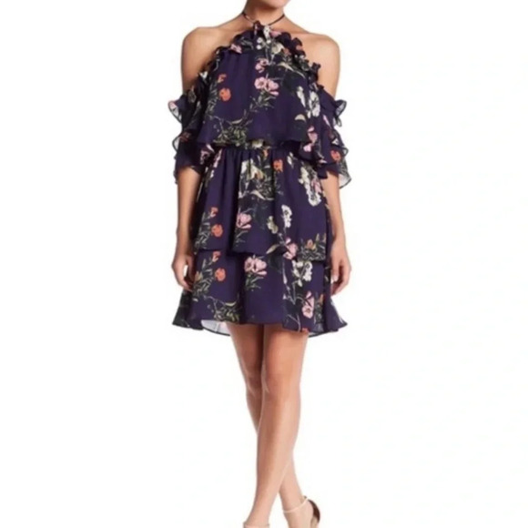 Parker Floral Mini Dress - Picture 1 of 10